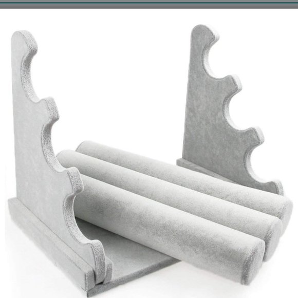 3 Tier T-Bar Jewelry Display Stand Necklace Bangle Bracelet watch Organizer - Picture 6 of 6